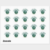 Autocollant rond classique I AM POLY (Feuille)