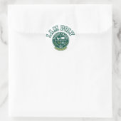 Autocollant rond classique I AM POLY (Sac)