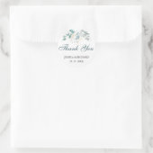 Autocollant rond classique Mariage aquarelle (Sac)