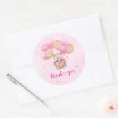 Autocollant rond classique ours en peluche (Enveloppe)