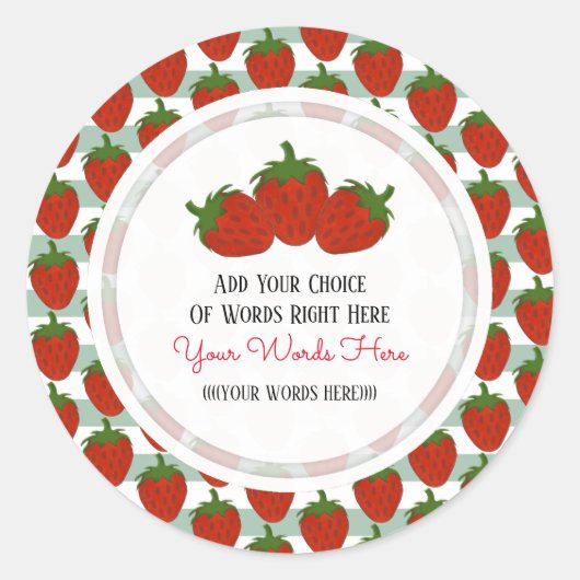 Autocollant rond classique personnalisé à la frais (Devant)