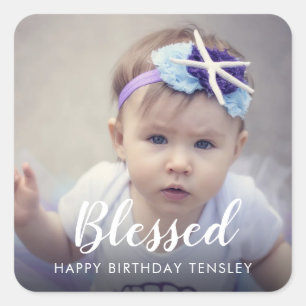 Autocollant rond classique photo personnalisée