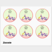 Autocollant rond classique pour anniversaire de dr (Feuille)
