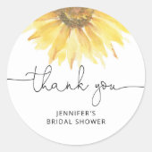 Autocollant rond classique pour fête de mariage to (Devant)