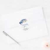 Autocollant rond classique pour la douche de marié (Enveloppe)