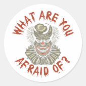 Autocollant Rond Classique Qu'est-ce que Vous Crai (Devant)