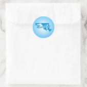 Autocollant rond classique State Maryland (Sac)