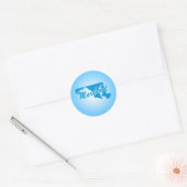 Autocollant rond classique State Maryland (Enveloppe)