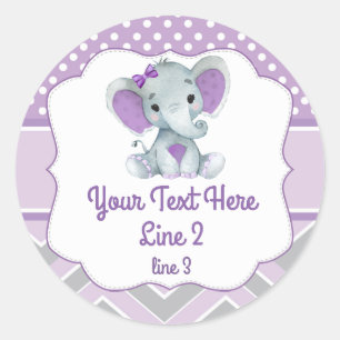 Autocollant rond d'arachide violet gris