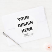 Autocollant rond de 3 pouces (Enveloppe)