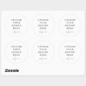 Autocollant rond de 3 pouces (Feuille)
