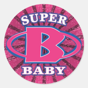 Autocollant rond de bébés superbes