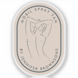 Autocollant Rond de Corps de Spa de Bronzage de Be