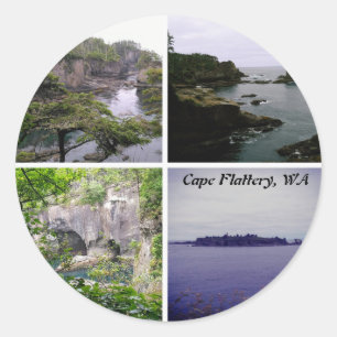 Autocollant rond de flatterie de cap