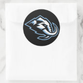 Autocollant rond de Hockey Mammoth Utah (Sac)
