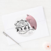 Autocollant rond de la nouvelle année 2019 heureux (Enveloppe)