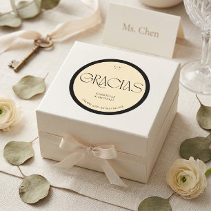 Autocollant Rond de Mariage Cadeau de Mariage Espa
