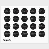 Autocollant rond de MySpace (Feuille)