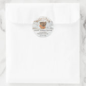 Autocollant rond de seau de sirop d'érable et de f (Sac)