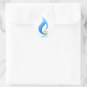 Autocollant rond de voiture CNG (Sac)