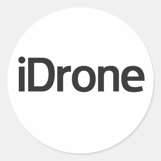 Autocollant rond de zone iDrone (Devant)