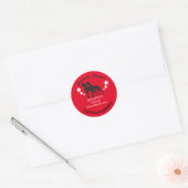 autocollant rond déclaration Grand Danois (Enveloppe)