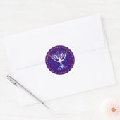 autocollant rond du logo CY - violet (Enveloppe)