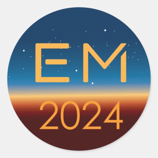 Autocollant rond EM2024 (Devant)