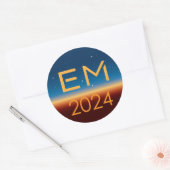 Autocollant rond EM2024 (Enveloppe)