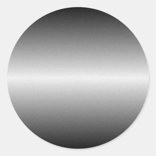 Autocollant rond en acier balayé (Devant)