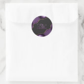 Autocollant rond en agate pour 50e anniversaire fa (Sac)