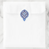Autocollant rond en tuile turque (Sac)