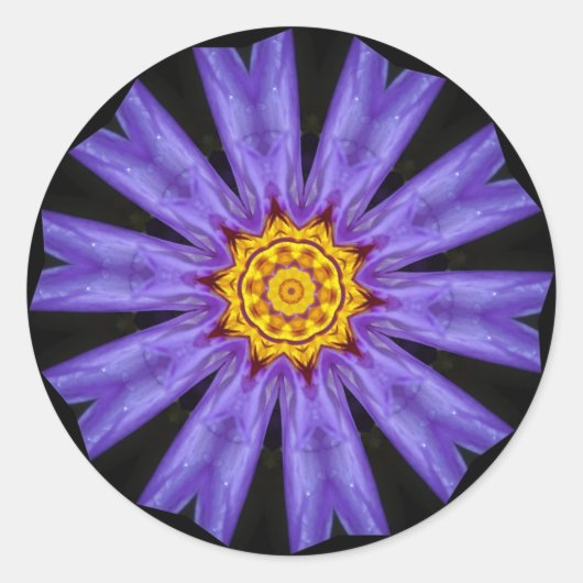 Autocollant Rond Fleur (Devant)