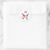 Autocollant rond Golf Christmas Classic (Sac)