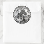 Autocollant rond Idyllwild Judo et Jujutsu (Sac)