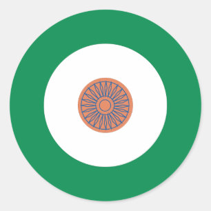 Autocollant rond indien de mod