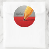 autocollant rond inutile (Sac)