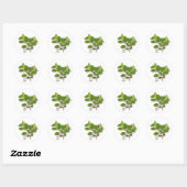Autocollant rond italien Oregano (Feuille)
