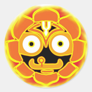 Autocollant rond Jagannath Swami