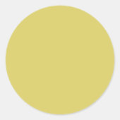 Autocollant rond jaune chaud doux (Devant)