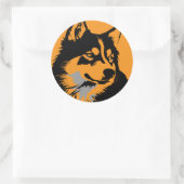 Autocollant rond joyeux anniversaire (Sac)
