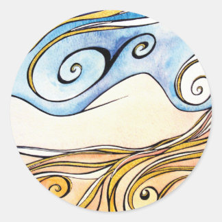 Autocollant rond Lady Ireland