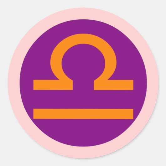Autocollant rond Libra (Devant)