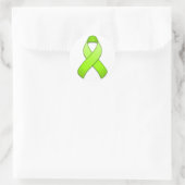 Autocollant rond Lime Green Awareness (Sac)