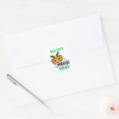 Autocollant Rond Mardi Gras (Enveloppe)