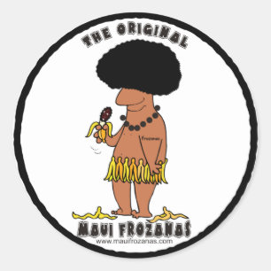 Autocollant rond Maui Frozanas