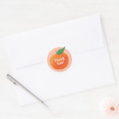 Autocollant Rond Merci Citron Sucré (Enveloppe)