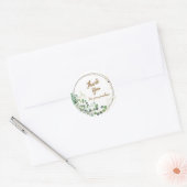 Autocollant rond 'Merci' Daisy Greenery (Enveloppe)
