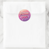 Autocollant rond Merci Y2K (Sac)