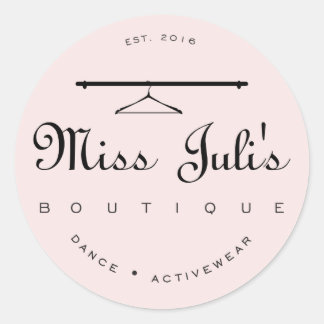 Autocollant rond Mlle.